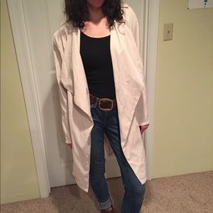 Modern beige silken coat